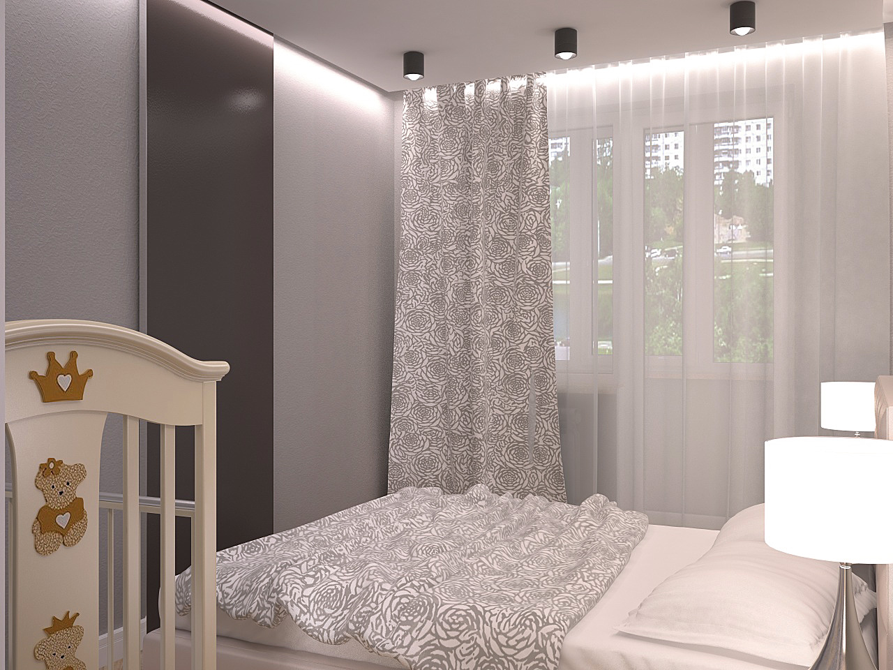 дизайн интерьера, дизайн спальни, дизайн для маленькой квартиры
